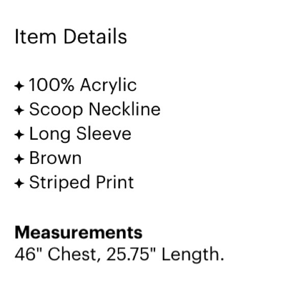 Ambiance | Stripe Brown Beige Long Sleeve - Picture 13 of 13